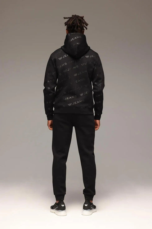 Wjeans tracksuit for man חליפה דבליו ג'ינס חליפה סט שלם בצבע שחור לגבר